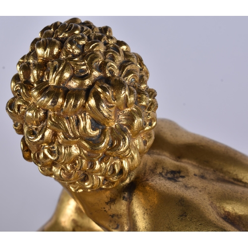19 - Manner of Giambologna (1529-1609) A large fine pair of antique gilt bronze figural groups, modelled ... 