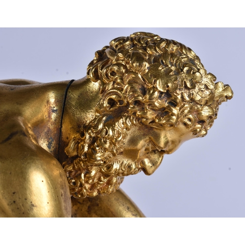 19 - Manner of Giambologna (1529-1609) A large fine pair of antique gilt bronze figural groups, modelled ... 