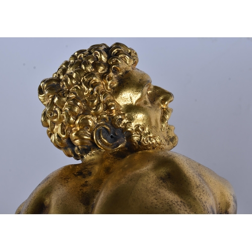 19 - Manner of Giambologna (1529-1609) A large fine pair of antique gilt bronze figural groups, modelled ... 