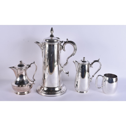 29 - Vintage Silver Plate Ware Assorted Tea Set Large James Dixon Teapot 3568g. (qty)