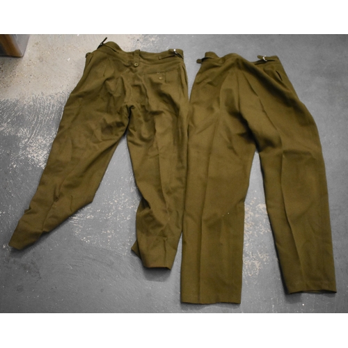 35 - Two War Time Kings Crown K.S.L.I Uniforms w/ One Peaked Cap. (qty)