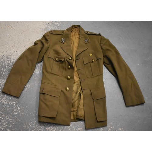 35 - Two War Time Kings Crown K.S.L.I Uniforms w/ One Peaked Cap. (qty)