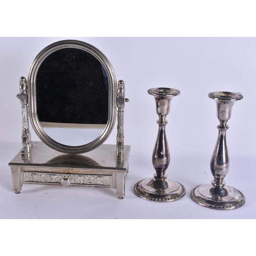 38 - A COLLECTION OF SILVER PLATE. (qty)