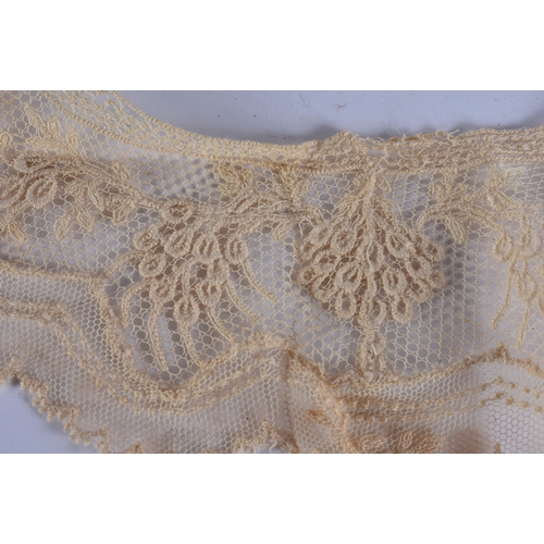 41 - A BOX OF VINTAGE LACE. (qty)