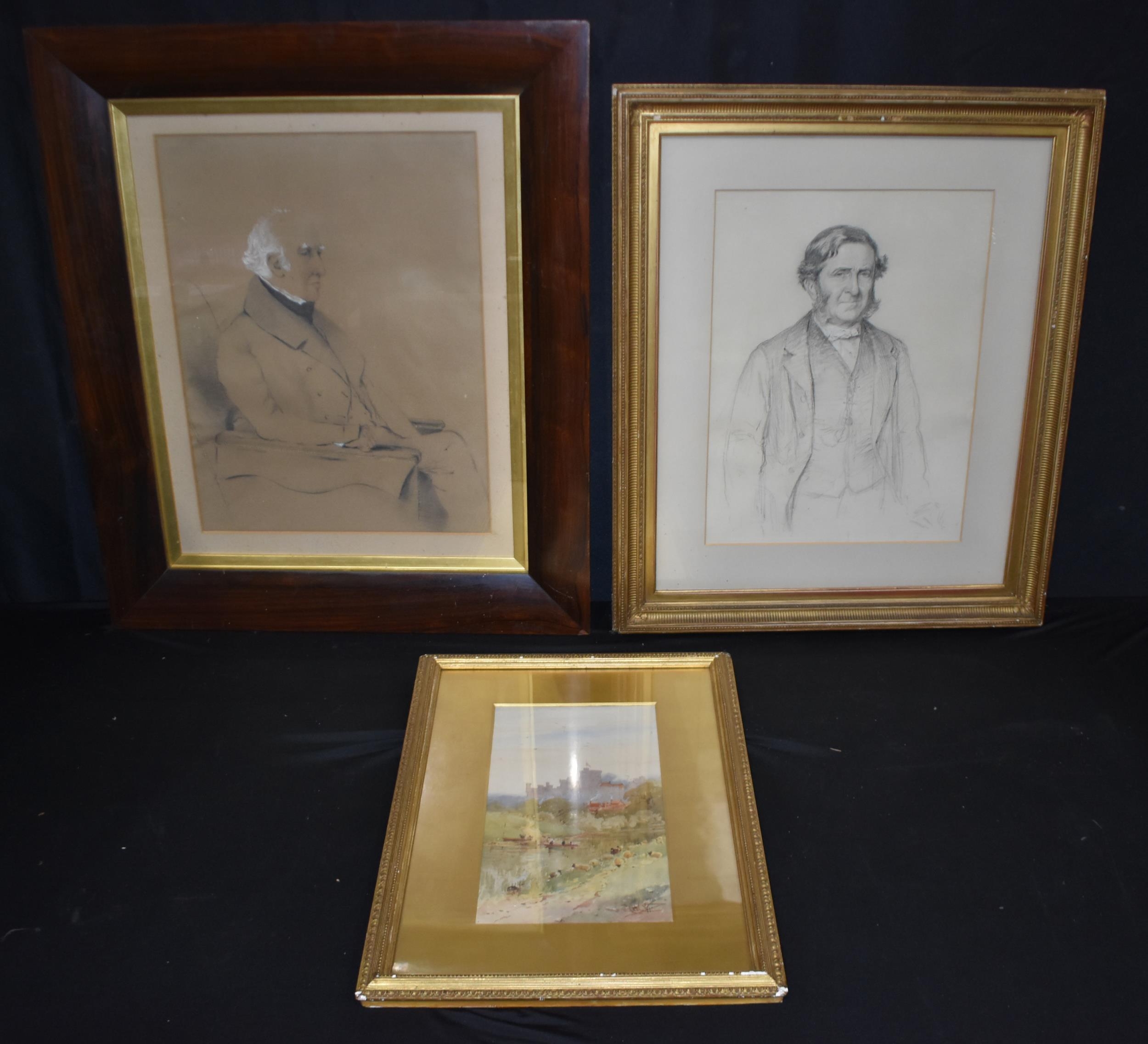 George Richmond RA (28 March 1809 19 March 1896), a framed charcoal ...