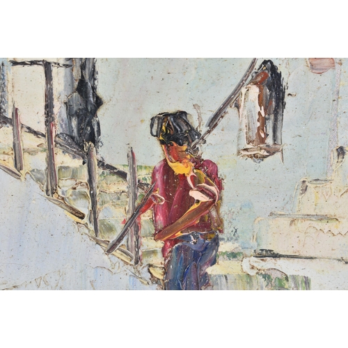 100B - Attributed to Cecil Rochfort D'Oyly-John (20th Century) Oil on board, Coastal scene. 64 cm x 52 cm.