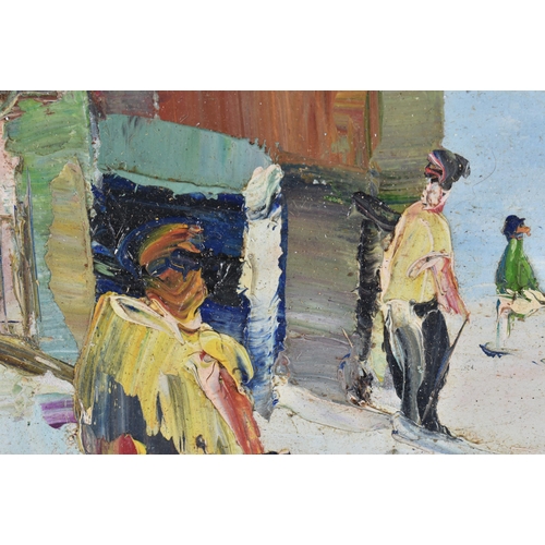 100B - Attributed to Cecil Rochfort D'Oyly-John (20th Century) Oil on board, Coastal scene. 64 cm x 52 cm.