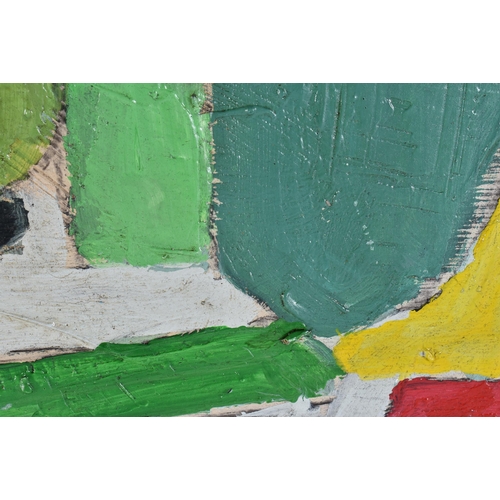 100C - Attributed to Nicolas De Stadt (20th Century) Oil on board, Abstract still life. 92 cm x 54 cm, actu... 