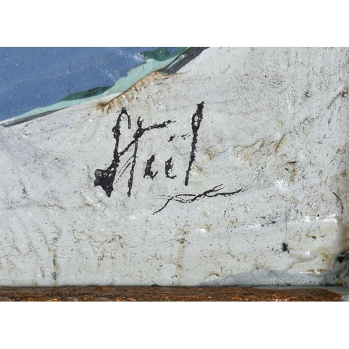 100C - Attributed to Nicolas De Stadt (20th Century) Oil on board, Abstract still life. 92 cm x 54 cm, actu... 