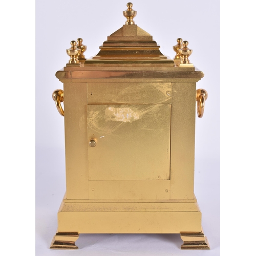 100H - A FINE 19TH CENTURY ENGLISH GILT AND SILVERED BRONZE CLOCK with silvered dial and finely decorated f... 