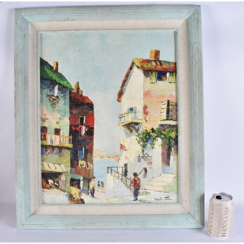 100B - Attributed to Cecil Rochfort D'Oyly-John (20th Century) Oil on board, Coastal scene. 64 cm x 52 cm.