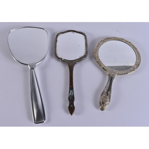 10 - A LARGE COLLECTION OF VANITY MIRRORS. (qty)