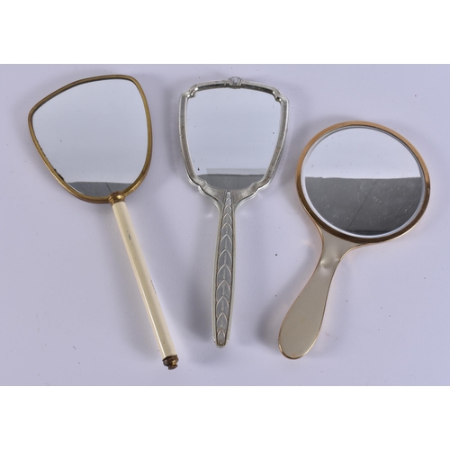 10 - A LARGE COLLECTION OF VANITY MIRRORS. (qty)