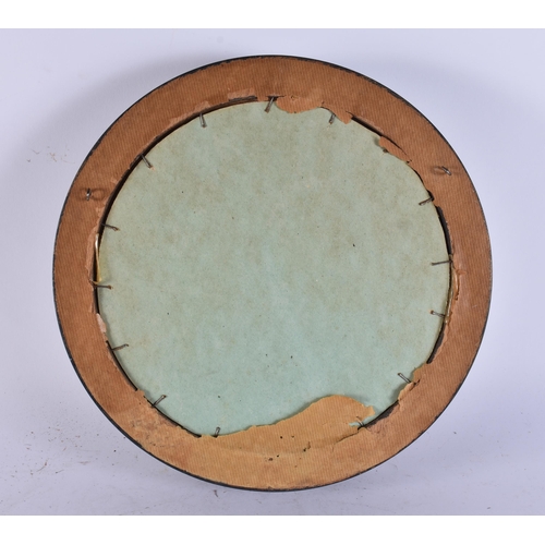 116 - A CHINESE QING DYNASTY SILK EMBROIDERED DRAGON RANK BADGE. 31.5 cm wide.