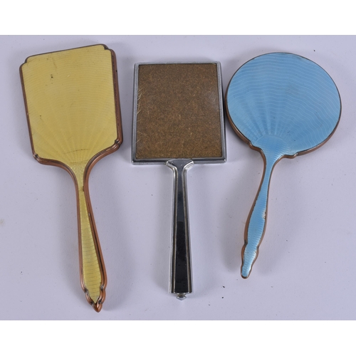 14 - A LARGE COLLECTION OF VANITY MIRRORS. (qty)