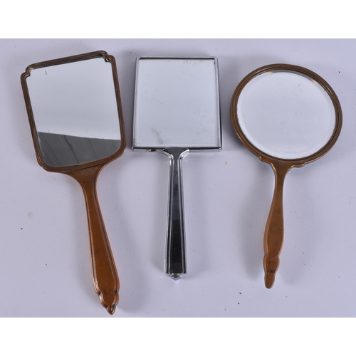 14 - A LARGE COLLECTION OF VANITY MIRRORS. (qty)