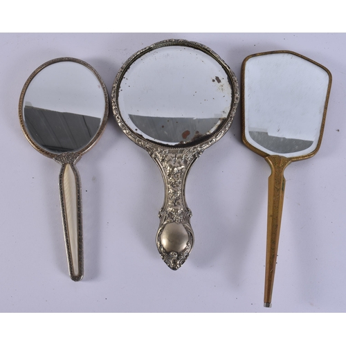 14 - A LARGE COLLECTION OF VANITY MIRRORS. (qty)