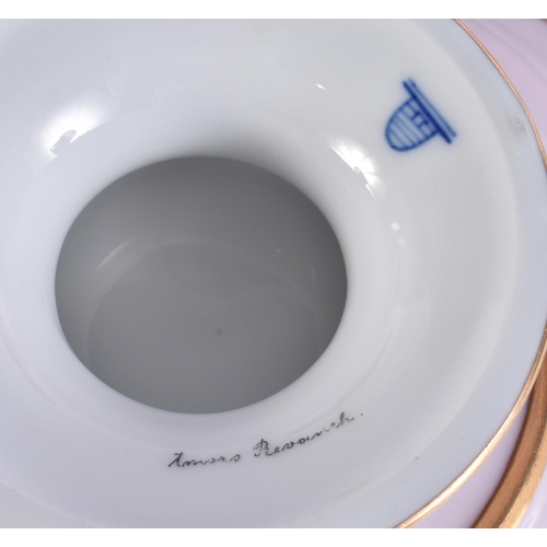 180A - A SUITE OF EARLY 20TH CENTURY AUSTRIAN VIENNA PORCELAIN DESSERT WARES painted with figures in variou... 