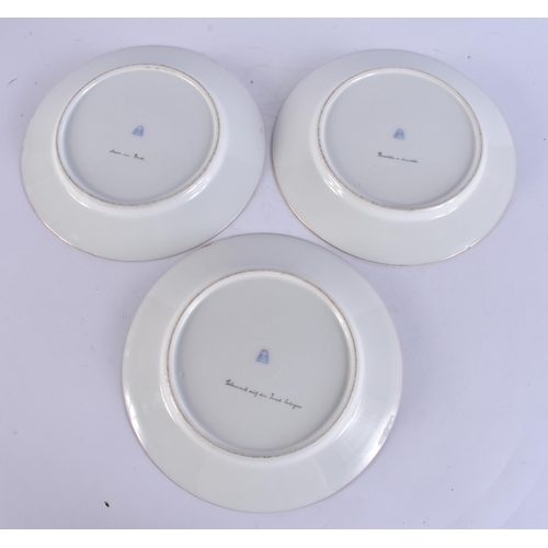 180A - A SUITE OF EARLY 20TH CENTURY AUSTRIAN VIENNA PORCELAIN DESSERT WARES painted with figures in variou... 