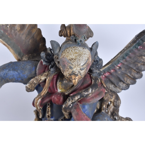 180B - A RARE SET OF CHINESE QING DYNASTY POTTERY FIGURES AND IMMORTALS in various forms and sizes. Largest... 