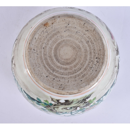 180G - AN EARLY 20TH CENTURY CHINESE FAMILLE ROSE JARDINIERE Late Qing/Republic, of small proportions, pain... 