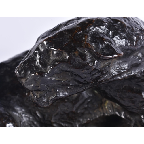 200B - Attributed to Auguste Rodin (1840-1917) Bronze, Lioness, Possibly a studio model. 22 cm x 12 cm x 10... 