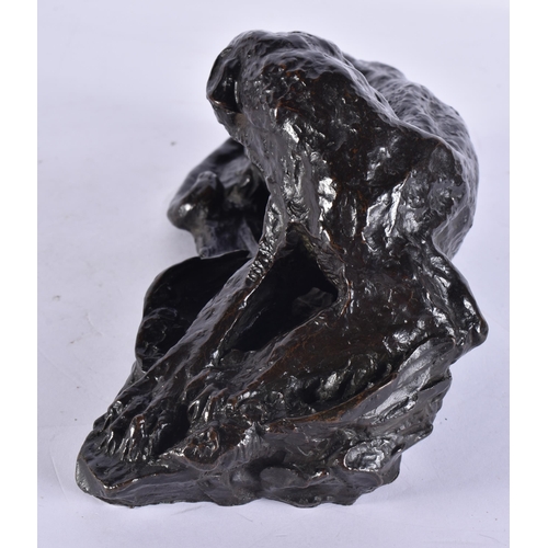 200B - Attributed to Auguste Rodin (1840-1917) Bronze, Lioness, Possibly a studio model. 22 cm x 12 cm x 10... 
