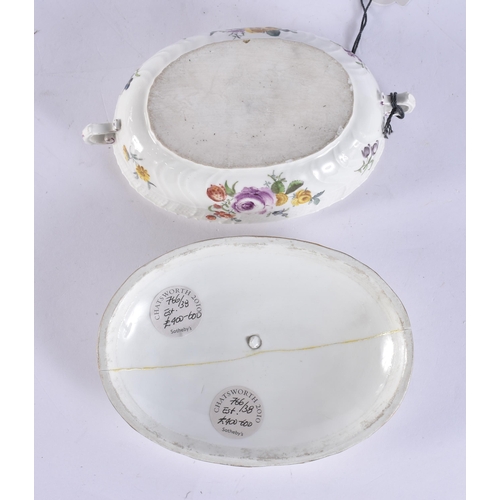 220D - AN 18TH CENTURY CHINESE EXPORT PORCELAIN BOWL Qianlong, together with an 18th century Meissen bowl a... 
