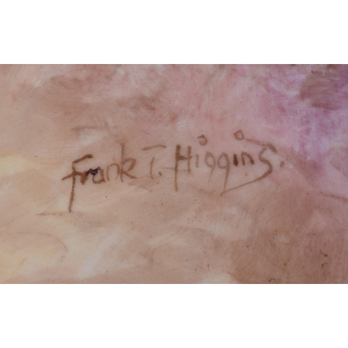 239 - A ROYAL WORCESTER ARTIST FRUIT PAINTED PORCELAIN DISH by Frank Higgins. 26 cm wide.