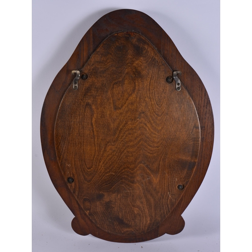 24 - A LARGE 18TH/19TH CENTURY GRAND TOUR PARTIAL GILDED REPOUSSE PLAQUE upon a later oak shield. 54 cm x... 