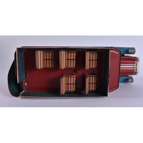25 - A JAPANESE TINPLATE TOY BUS. 32 cm x 18 cm.
