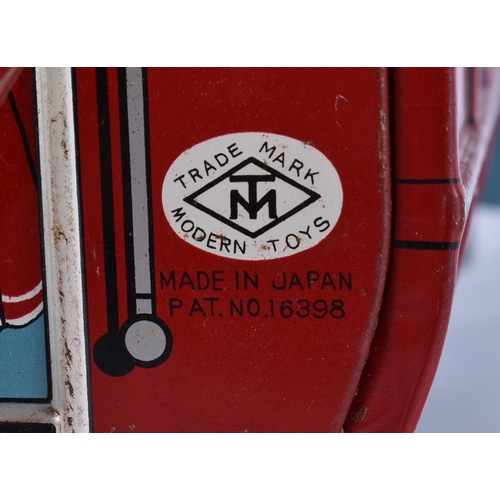 25 - A JAPANESE TINPLATE TOY BUS. 32 cm x 18 cm.