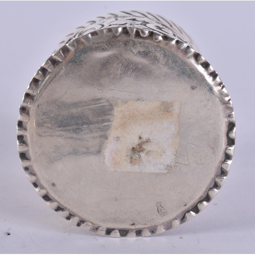 254 - AN ANTIQUE SILVER BOX. 71 grams. 6 cm high.