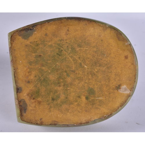 271 - AN ART DECO COLD PAINTED SCOTTIE DOG ASHTRAY together with an unusual early Victorian ebonised flowe... 