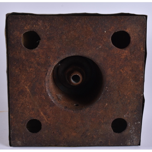 29 - AN ANTIQUE COUNTRY HOUSE CORINTHIAN COLUMN LAMP BASE. 40 cm high.