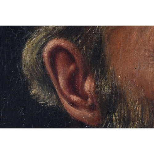 3 - European School (19th Century) Oil on board, Bearded male. 52 cm x 42 cm.