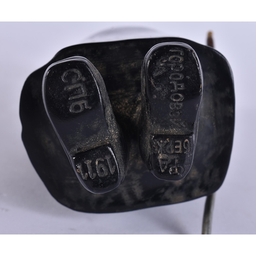 369 - A CONTINENTAL COLD PAINTED BRONZE POLICEMAN. 19 cm high.