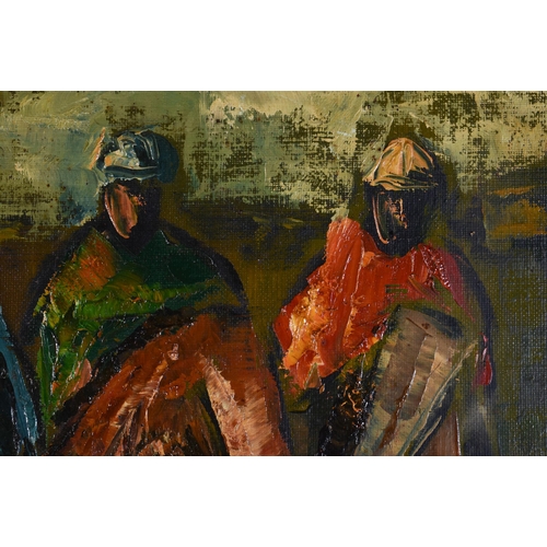 37 - TWO OIL PAINTINGS. Largest 72 cm x 56 cm. (2)