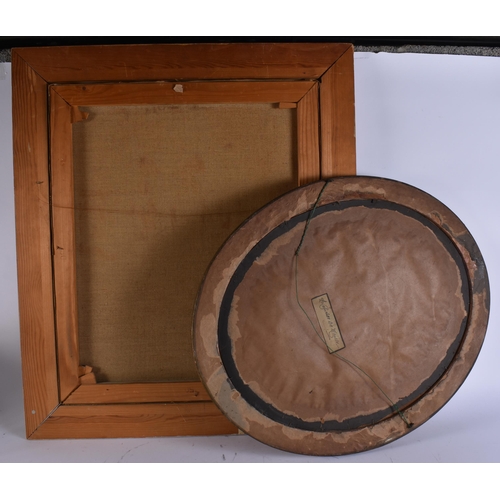 37 - TWO OIL PAINTINGS. Largest 72 cm x 56 cm. (2)