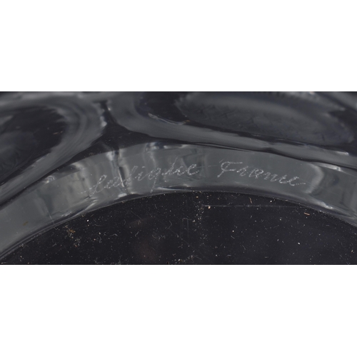 370 - A LARGE FRENCH LALIQUE GLASS THISTLE BOWL. 24 cm wide.