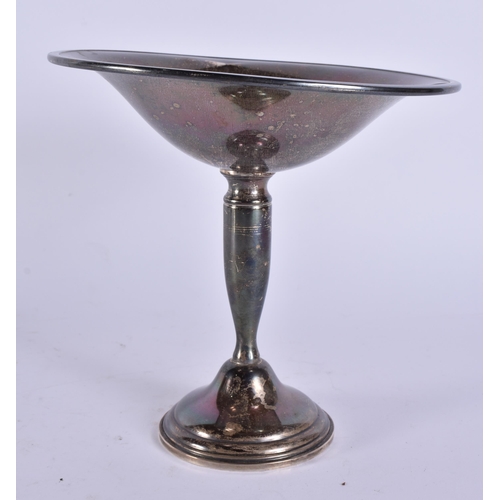 378 - A SILVER TAZZA. 262 grams overall. 15 cm high.