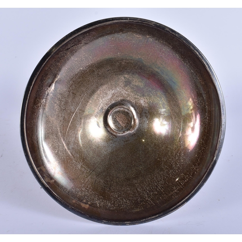 378 - A SILVER TAZZA. 262 grams overall. 15 cm high.