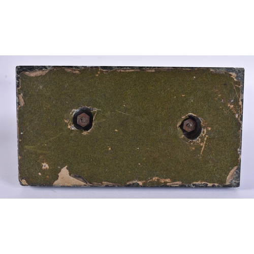 40C - Max Le Verrier (1891-1973) French, Art Deco, Bronze, Lamp, Seated chimp. 15 cm x 15 cm.