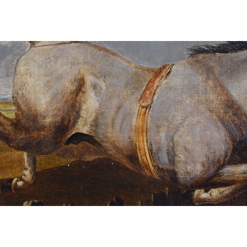 4 - English School (19th Century) Pair, Oil on canvas, Equestrian interest, First & Last leap. 84 cm x 5... 