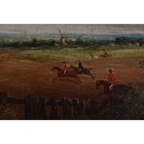4 - English School (19th Century) Pair, Oil on canvas, Equestrian interest, First & Last leap. 84 cm x 5... 