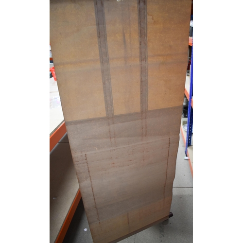 496 - A LATE 19TH/20TH CENTURY JAPANESE MEIJI PERIOD WATERCOLOUR SCROLL. 102 cm x 45 cm.