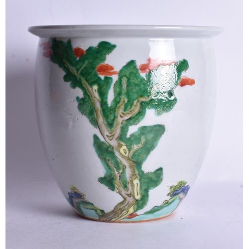 532 - ASSORTED CHINESE PORCELAIN including a jardiniere. Largest 16 cm wide. (5)