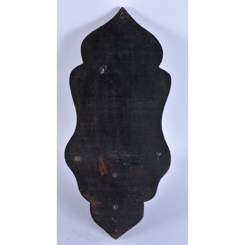 577 - A 19TH CENTURY MIDDLE EASTERN OTTOMAN MOTHER OF PEARL INLAID TURBAN STAND. 42 cm x 18 cm.