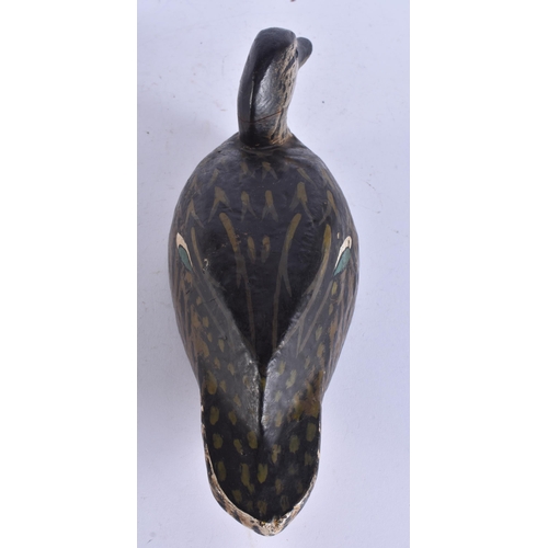 617 - A FOLK ART DECOY DUCK. 28 cm wide.