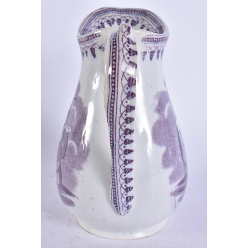 678 - AN ANTIQUE SCOTTISH POTTERY JUG. 18 cm high.